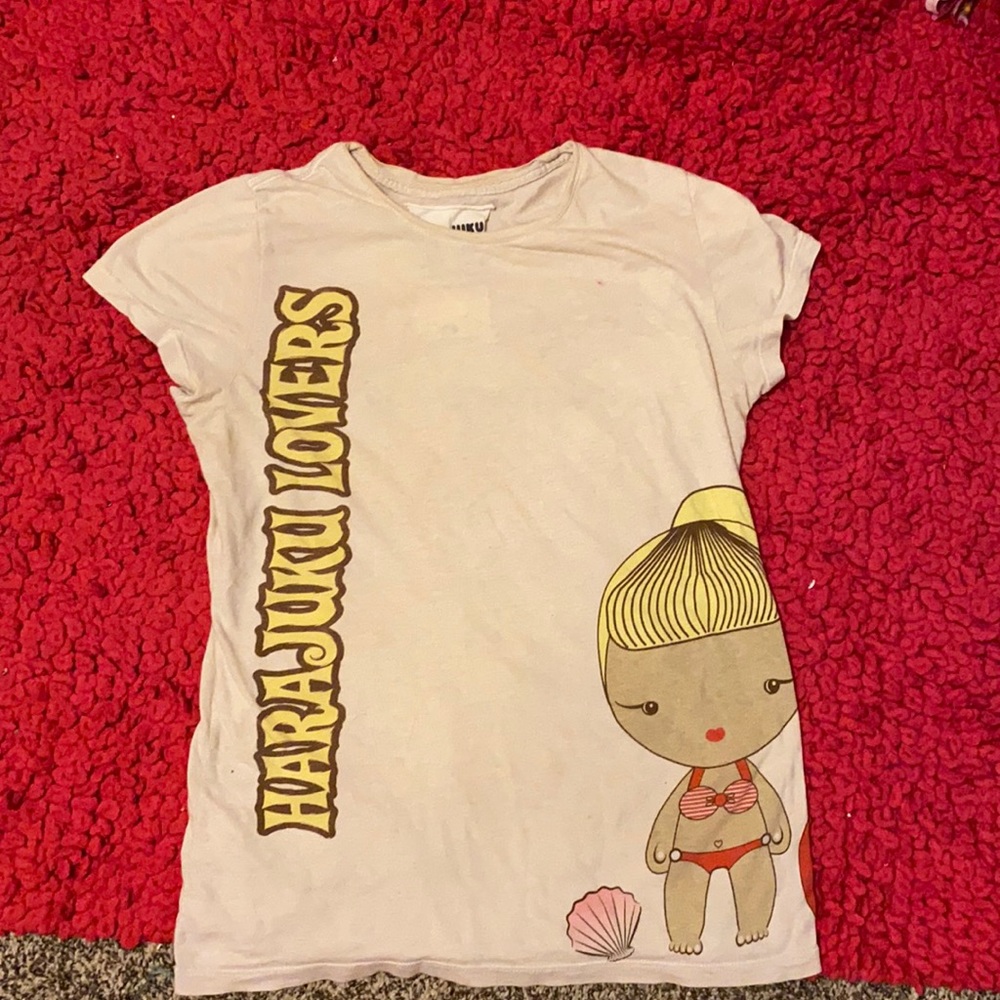 Harajuku Lovers T shirt beach babe